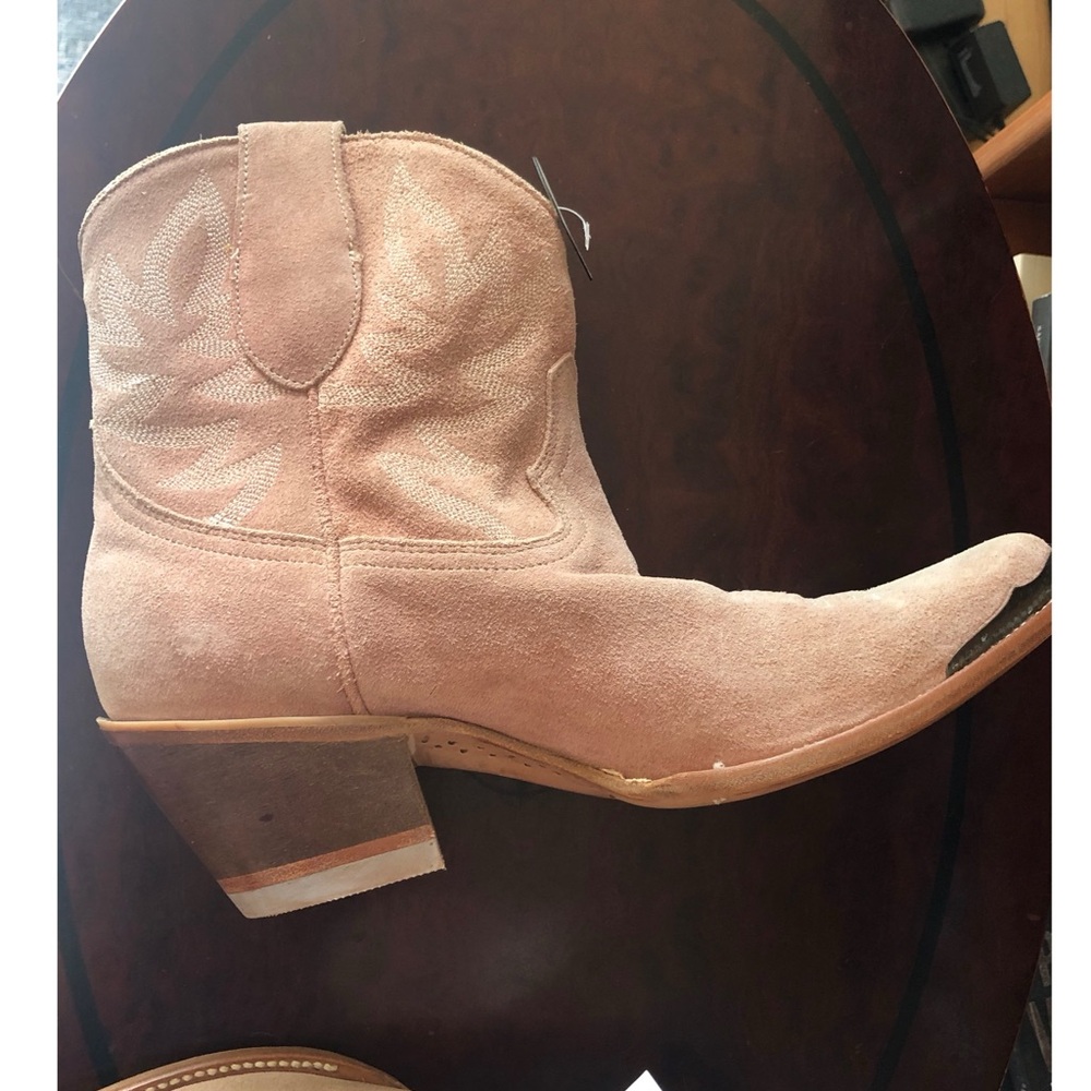 Idyllwind Pink Suede Wheels Western Booties, 11B - Picture 8 of 16